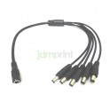 Cable Divisor Splitter alimentación 42cm. cámaras de 1 a 5