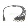 Cable Divisor Splitter alimentación 42cm. cámaras de 1 a 5
