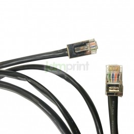Cable Red Cat5 negro 1.8 mts. RJ45 blindado