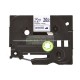 TZe-FA3 Cinta textil Brother Texo Azul sobre Blanco 12 mm x 3 mt.