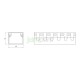 Canaleta Conducto de cableado ranurado PXC1 30x20mm 2m