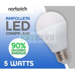 Ampolleta Led 5 Watts / Construcc. Sup.