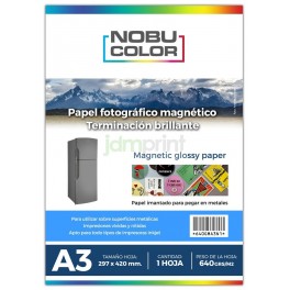 Papel foto magnético glossy Nobucolor A4 1 hoja