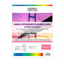 Papel foto matte doble cara Nobucolor A3 140 gr. 100 hojas