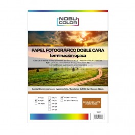 Papel foto matte doble cara Nobucolor A3 120 gr. 100 hojas