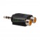 Adaptador Y 3.5 - Macho a 2 RCA - Hembra
