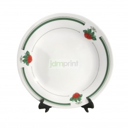 Plato sublimación borde hojas 8" / con soporte
