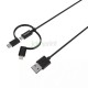 Cable Philips 3 en 1 MicroUSB / Ligthting / USB-C