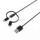 Cable Philips 3 en 1 MicroUSB / Ligthting / USB-C