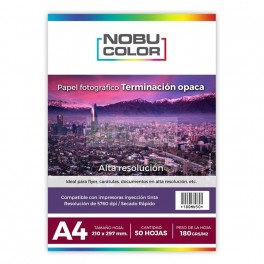 Papel Foto Matte A4 - 50 Hojas - 180 Gr.