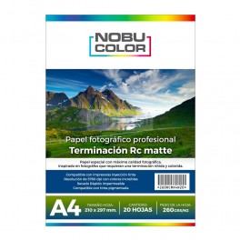 Papel Foto Matte Profesional Rc A4 260 Grs - 20 Hojas