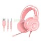 Audífonos Gamer con micrófono Headset 3.5 mm - Rosado