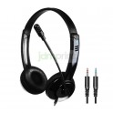 Audífonos con micrófono Danyin DT-326 doble 3.5 mm.
