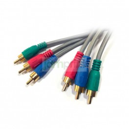 Cable 3 RCA M-M azul verde rojo 3 metros