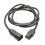 Cable de Alimentación C14 Macho a C13 Hembra 1.8 mt.