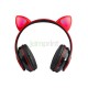 Audífonos Bluetooth Cat Ear CXT-B39 Rosado